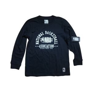 NWT NBA Black T-Shirt Fan Top Sportcore athleisure streetware Cotton Sz 14-16